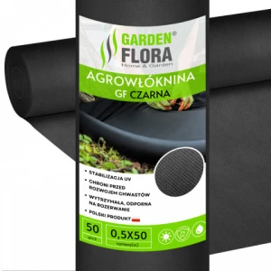 Изображение товара -  Агроволокно  П-90 (1.6*50м) - чорний ///GARDEN FLORA (Польща)