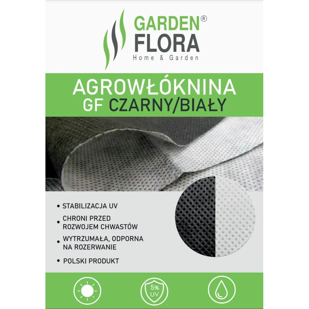 Агроволокно П-90 (1,05*50м) - чорно-біле /// GARDEN FLORA (Польща)