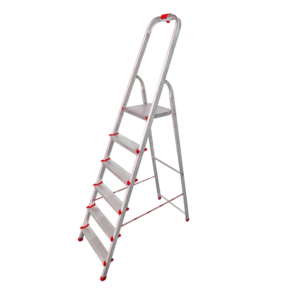Алюминиевая односторонняя стремянка SCALA.TOP QUICKSTEP 6 ступеней