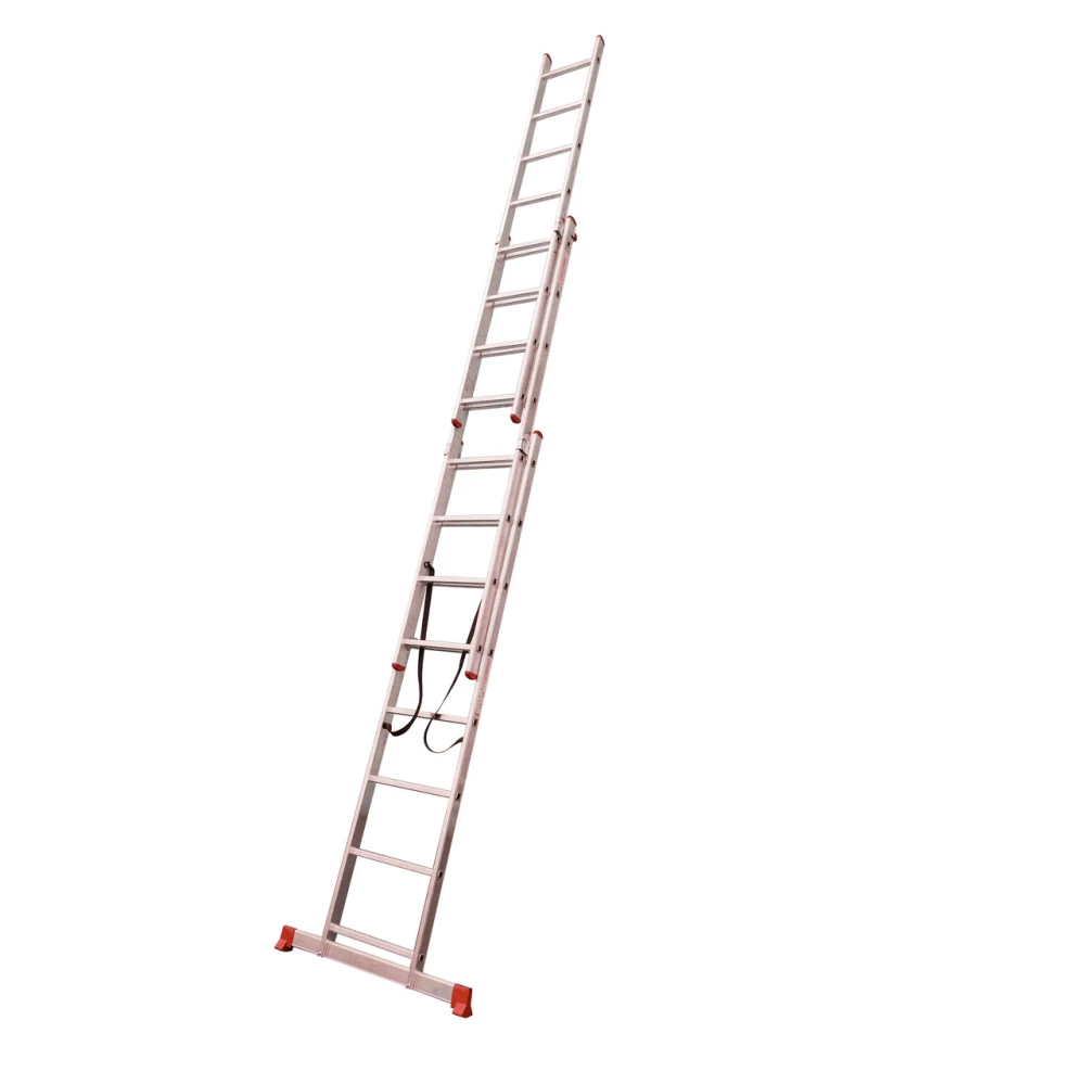 Алюминиевая трёхсекционная лестница SCALA.TOP FLEXIREACH 3x8 ступеней