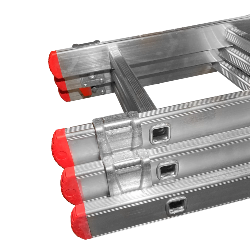 Алюминиевая трёхсекционная лестница SCALA.TOP FLEXIREACH 3x9 ступеней